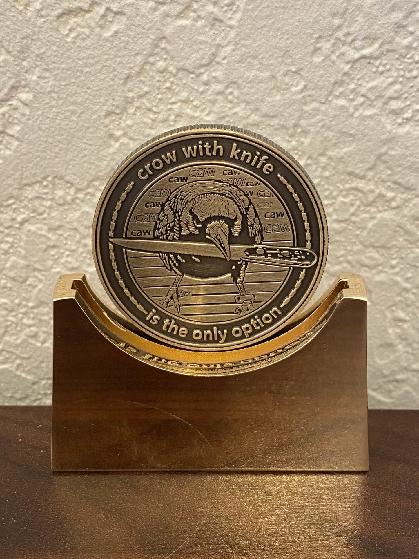 crow with knife Limited Collector Coin (Blazed)