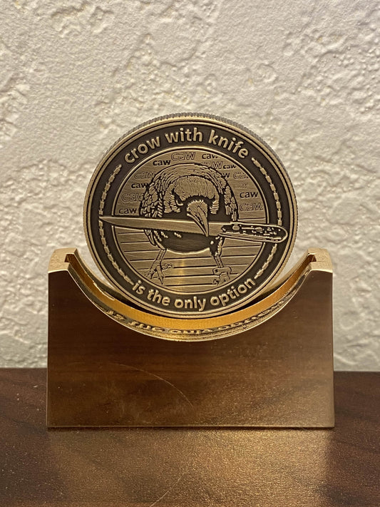 crow with knife Limited Collector Coin (Blazed)