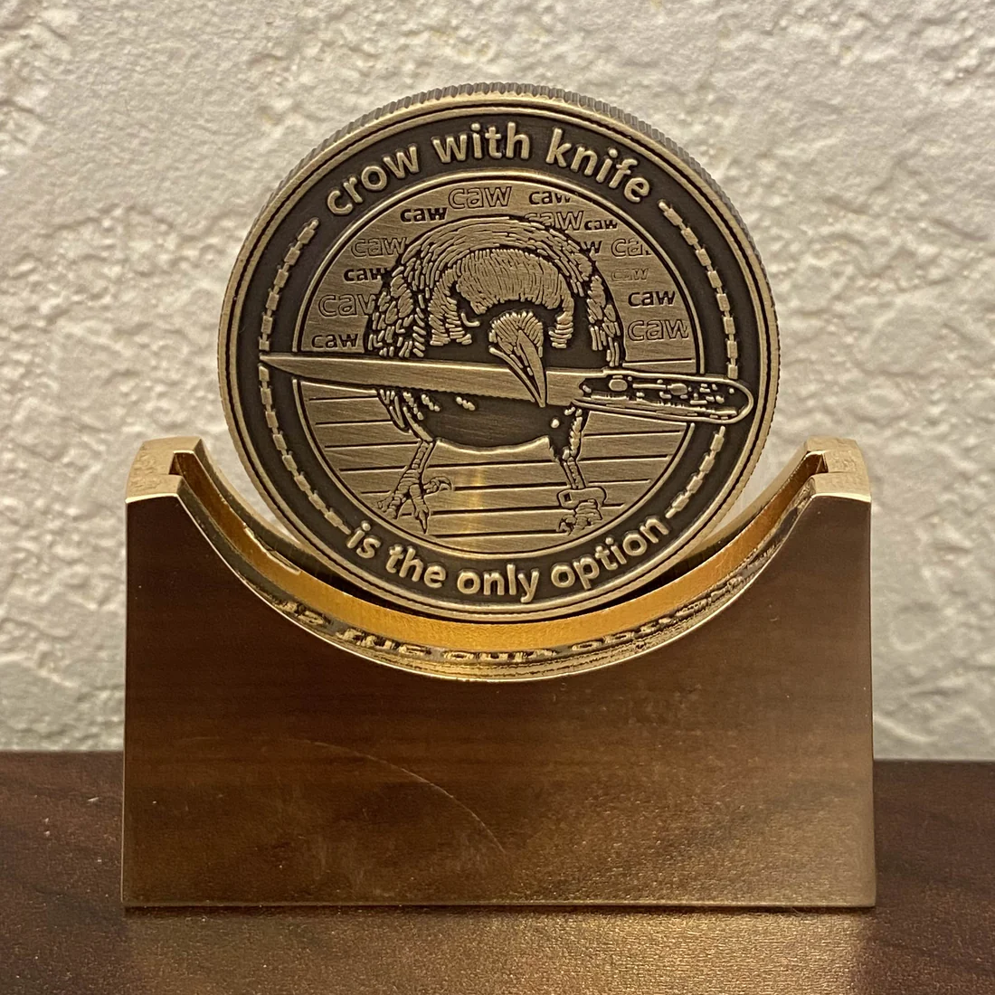 crow with knife Limited Collector Coin (Blazed)